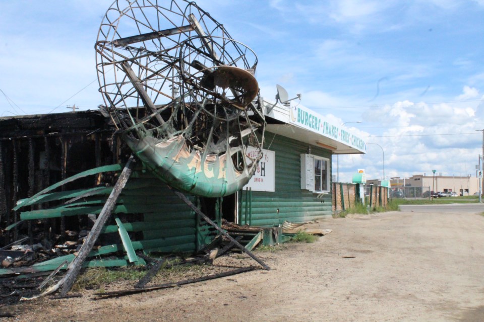 A June 22 fire gutted the Lac La Biche eatery that has been part of the community for more than five decades. The fire continues to be investigated as arson.
