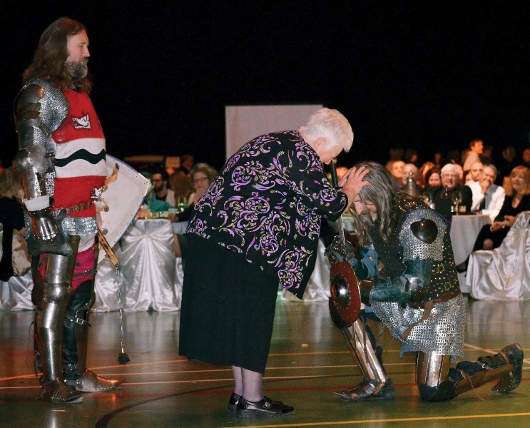 Members of the Knights of the Northern Realm entertain over 700 people in attendance at the annual Hospital Gala held at the Centennial Centre on Feb. 15.