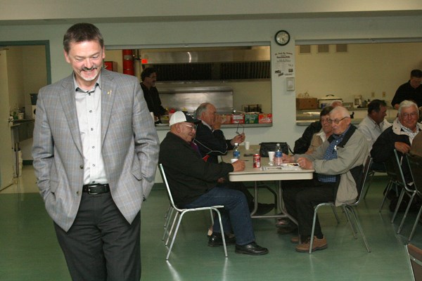 Leadership candidate Doug Horner called for party members to unite around values and principles of progressive conservatism at the Ag Corral as part of a Lakeland tour on