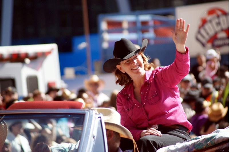 Premier elect Alison Redford carried her campaign for PC party leadership to the Calgary Stampede.