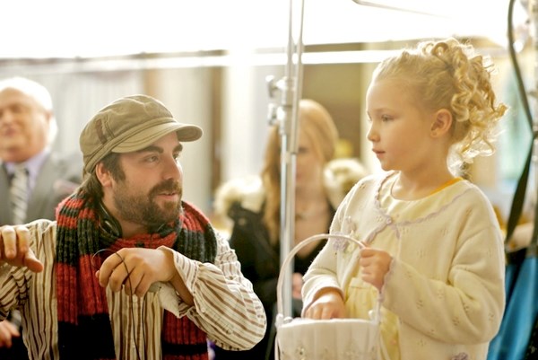 St. Paul&#8217;s Sydni Fedoruk receives instructions from director Dylan Pearce during the filming of a new movie entitled &#8216;I Think I Do&#8217;, which was shot in