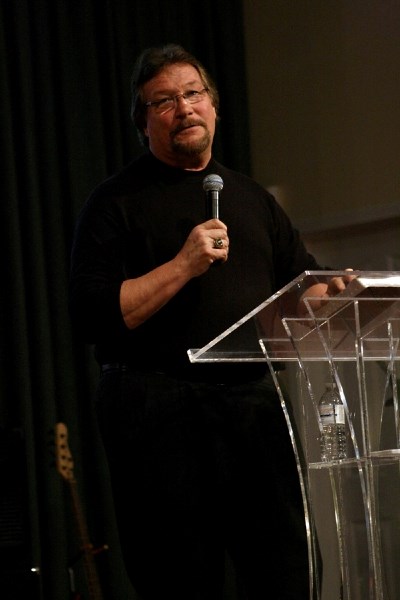 Ted Dibiase, a minister with Heart of David Ministry, spoke at Bethel Family Worship Centre in St. Paul on Sunday.