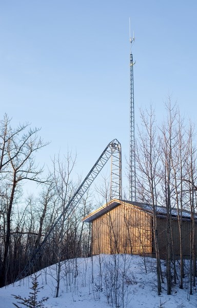 The MCSNet tower at Lottie Lake, along with about 40 other towers, were damaged by the high winds experienced last week, resulting in about 5,000 people being without