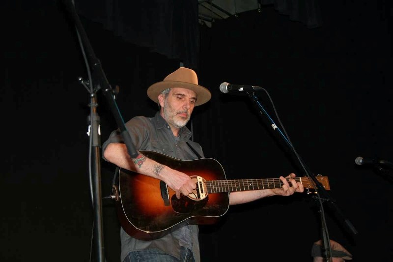 John Wort Hannam, a folk singer, performs a song about the beauty of Labrador for the crowd gathered at St. Paul Regional Fine Arts theatre on Sunday afternoon, a performance 