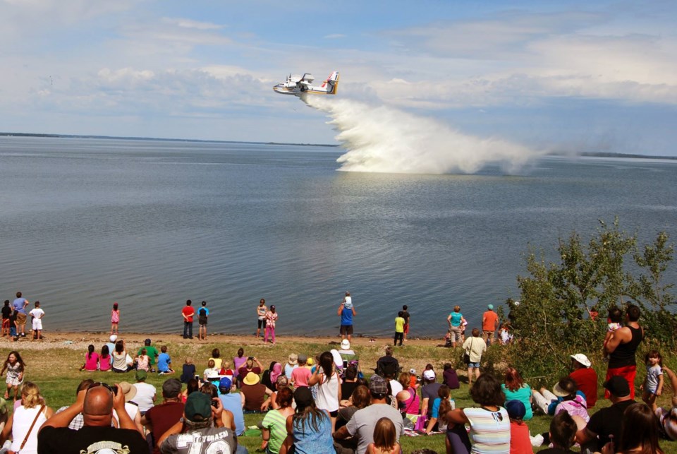 The water bomber display has been a decades-old tradition at the annual Pow Wow Days event. The August long weekend celebration is in the early stages of planning with a new