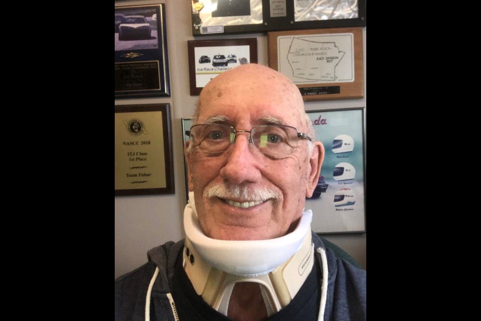 Ken Staples has been recovering from injuries sustained in a car crash that occurred on Highway 28 on Nov. 10. Photo supplied. 