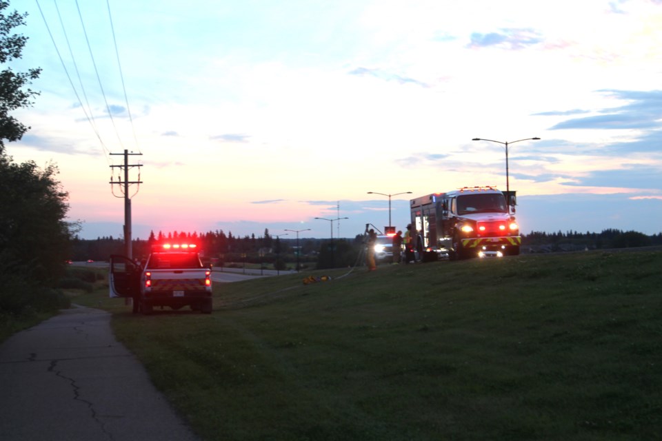 Both Cold Lake RCMP and the fire department were at the scene.