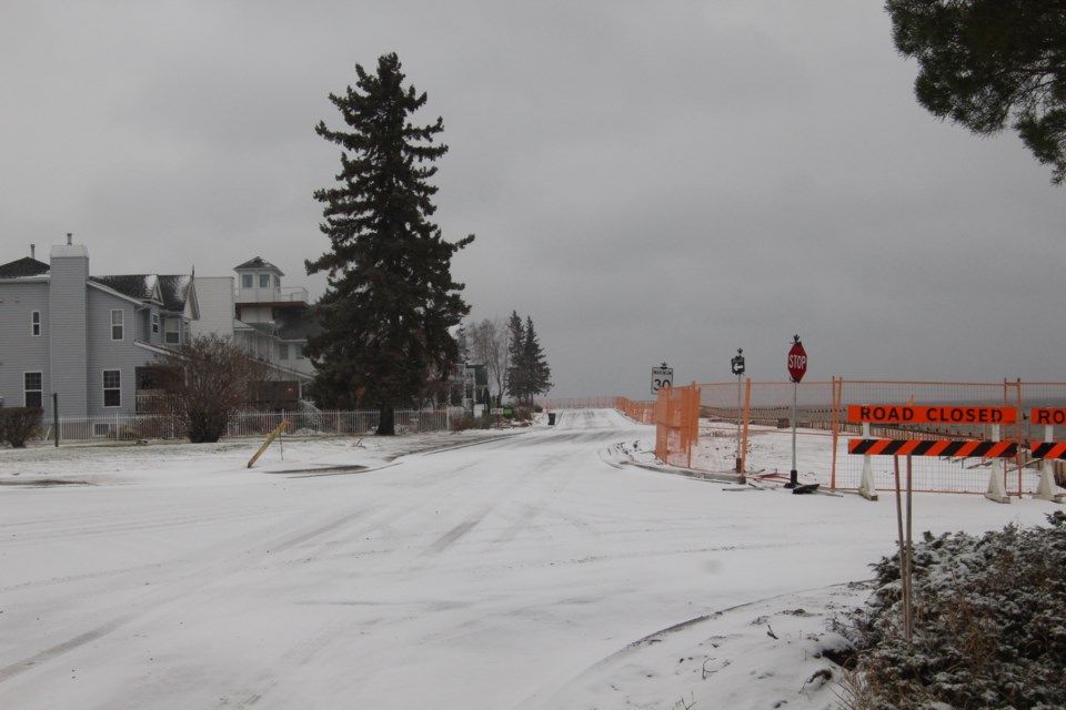 Cold Lake's Lakeshore Drive has opened to motorists with one-lane traffic. 