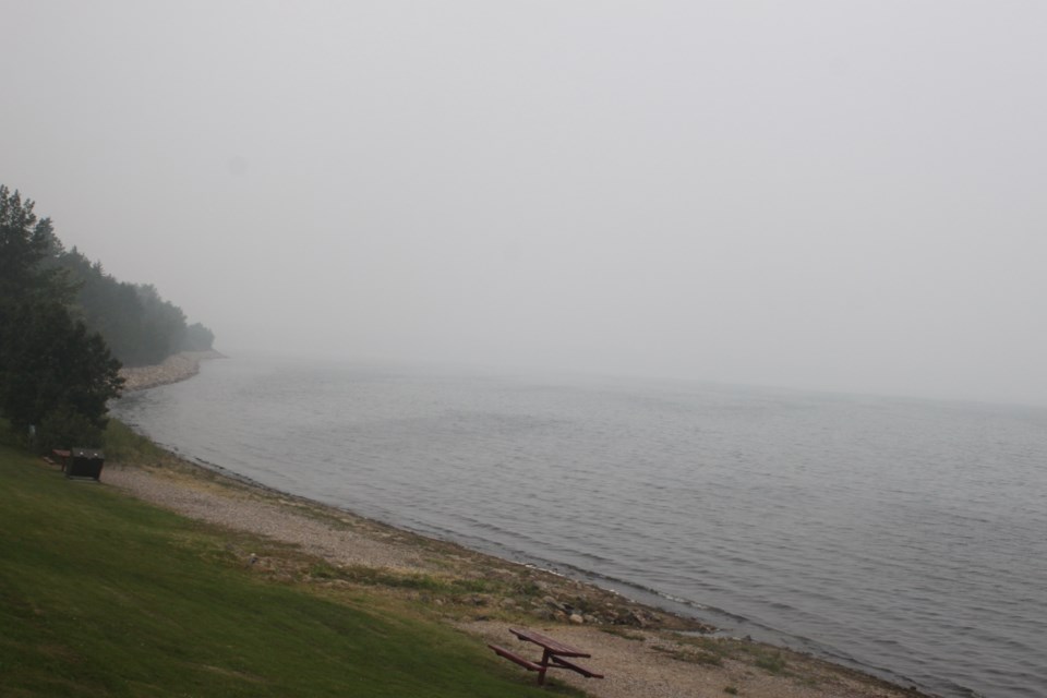 smoke-over-lac-la-biche-lake