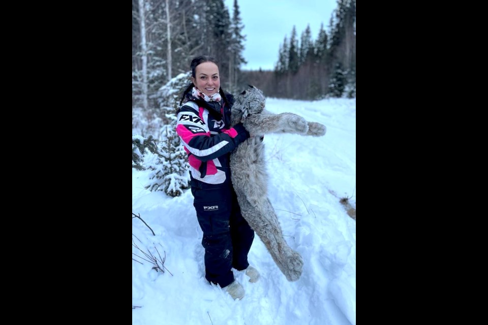  Stacey Skyrpan, a trapper from the Owl River area, out in the wilderness. Photo supplied. 