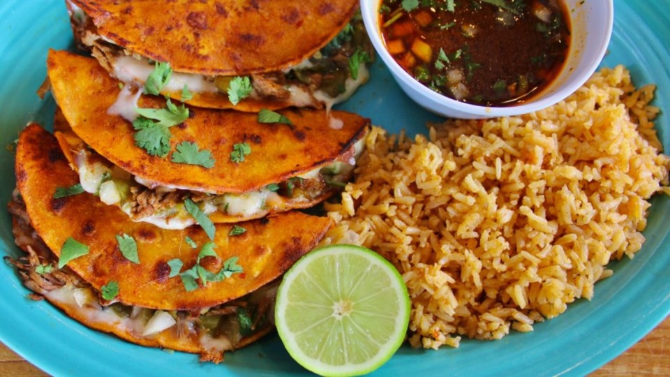 Birria and hatch quesa tacos