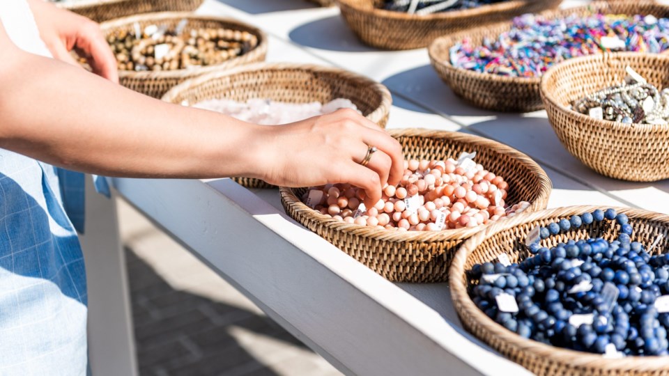 Market shopping during the week