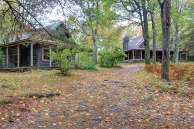 Hackmatack cabin where the author stayed as a child