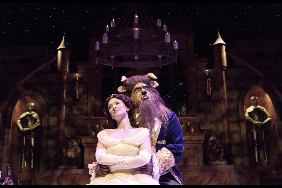 Ellen Denny Is Belle And Jonathan Winsby Is The Beast In Disneys Beloved Musical