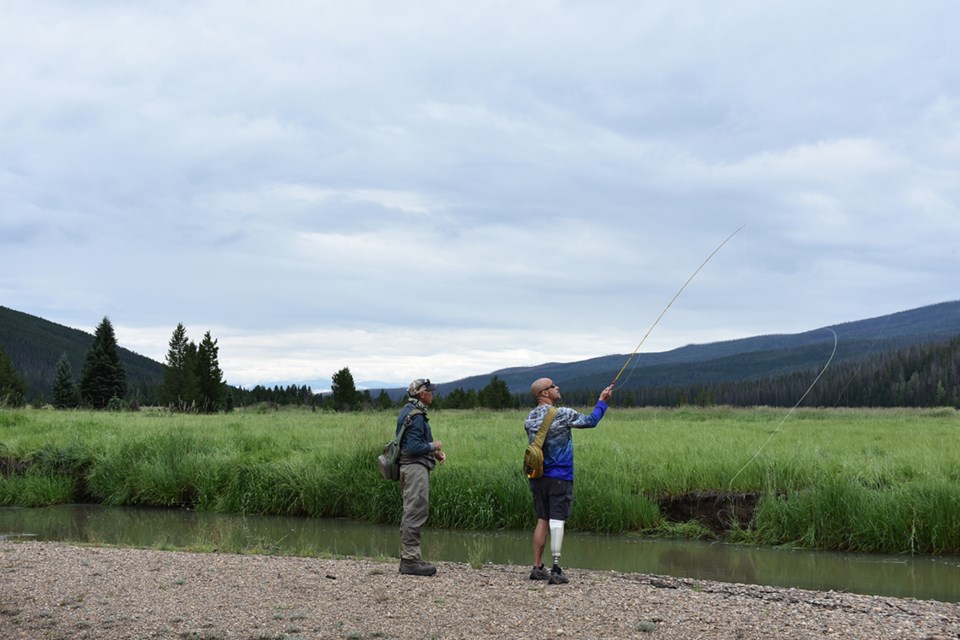 Fly fishing in the Rockies