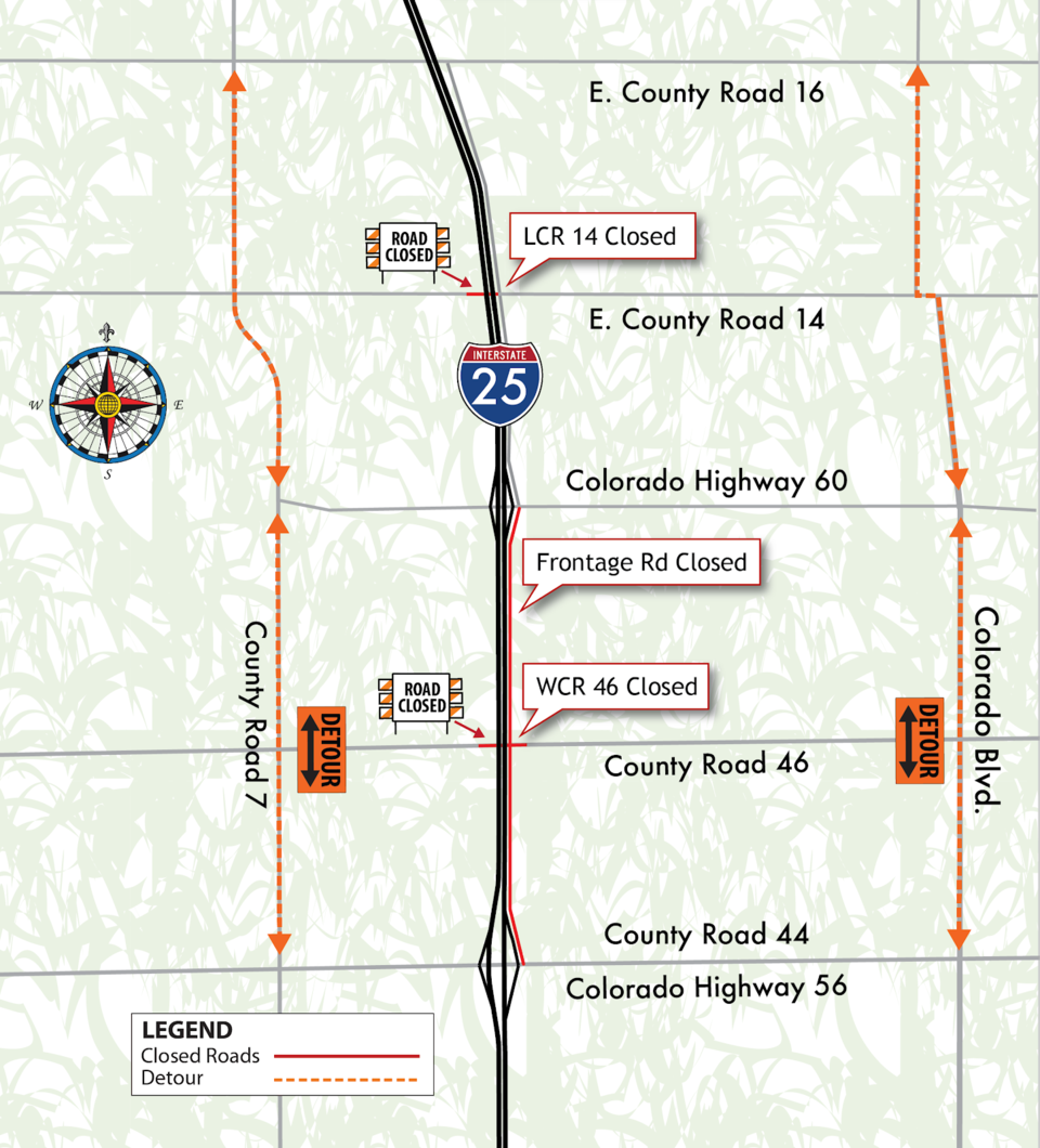 colorado county road map