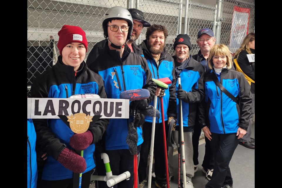 Special Olympics curlers Team Huronia Larocque will bring home a banner after winning at the Ontario Championships held over the weekend.