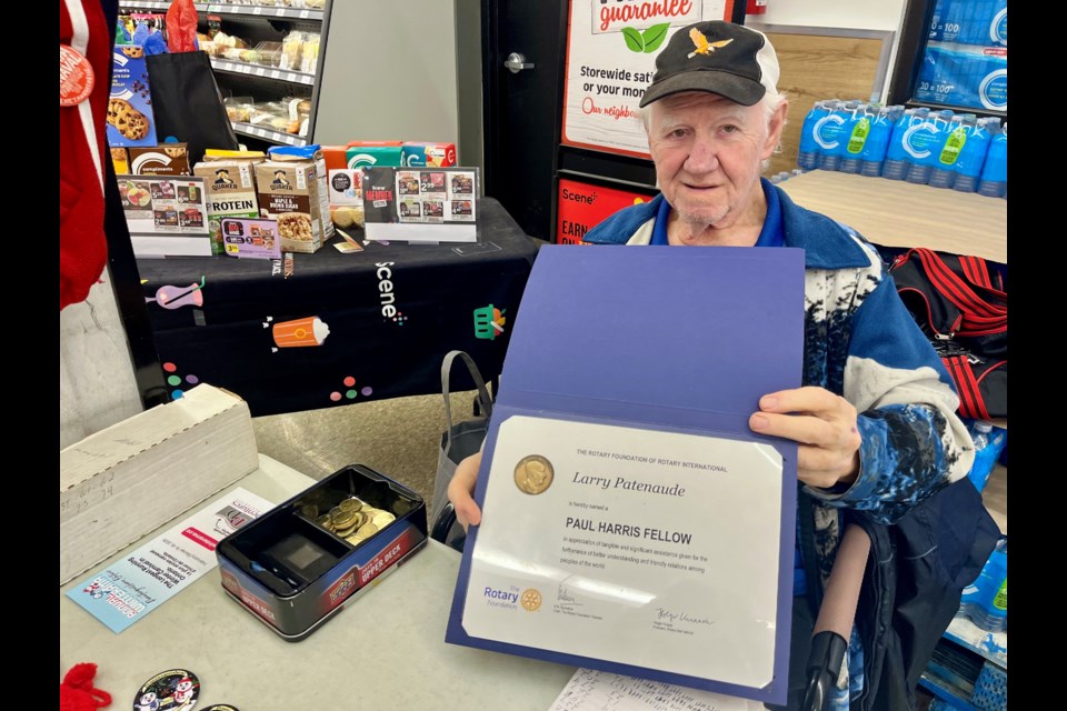 Recognized by the Rotary Foundation for the Paul Harris Fellow Award, Larry Patenaude  gives back in various ways to the community he grew up in.