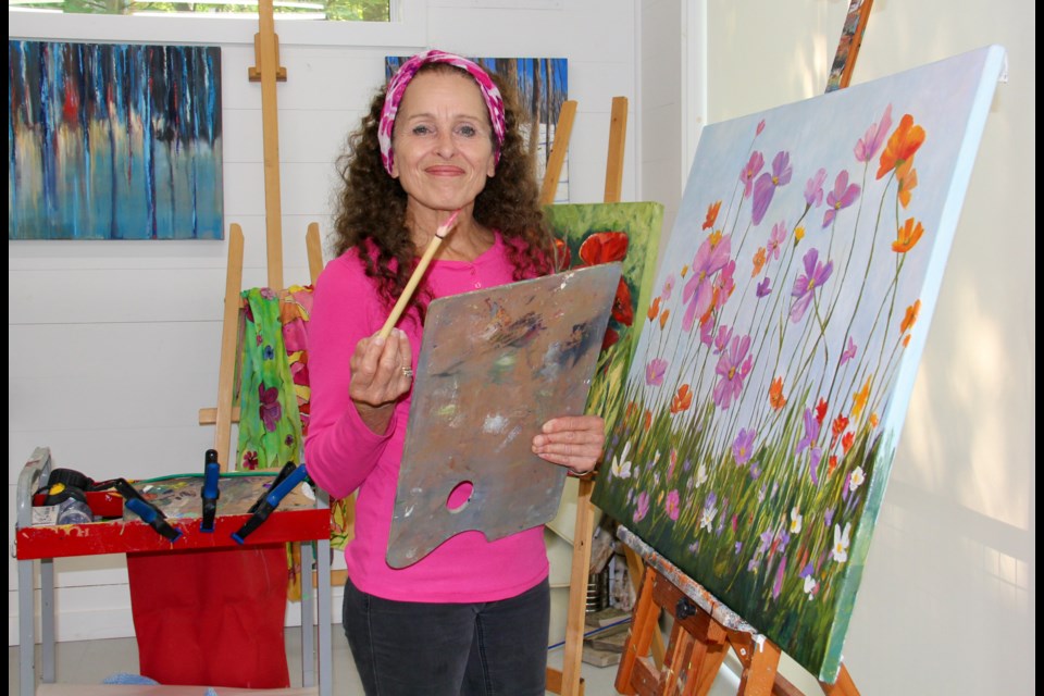 Painter Cynthia Blair has been on the The Bay Studio Tour, since it started in 2010. 