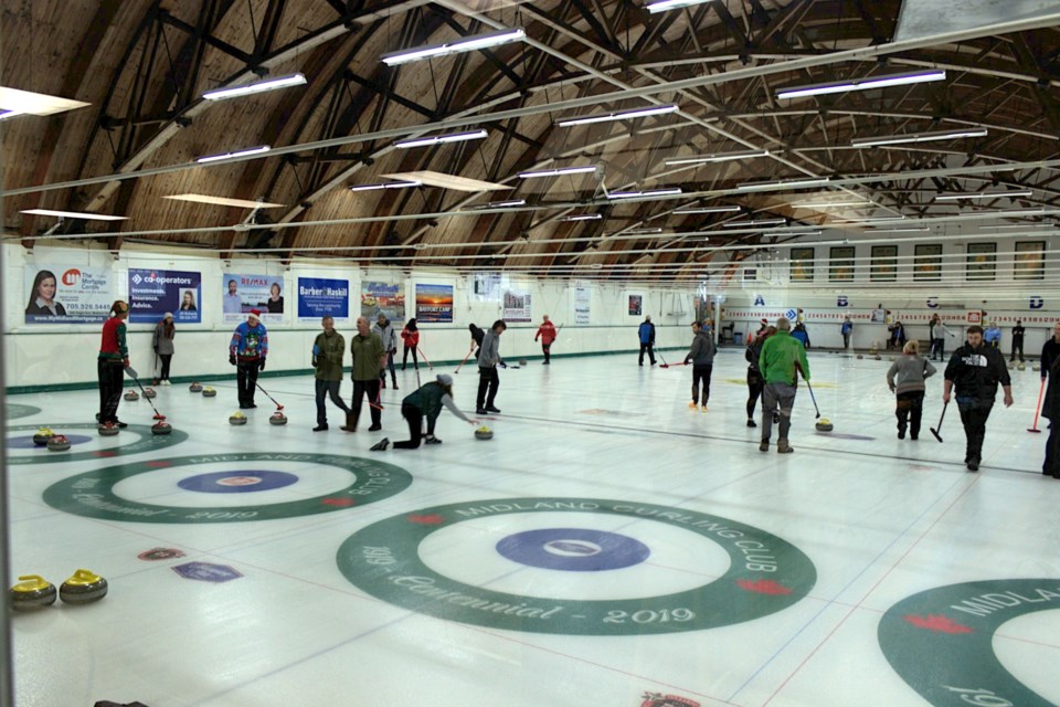 Twenty teams participated in Saturday's bonspiel.