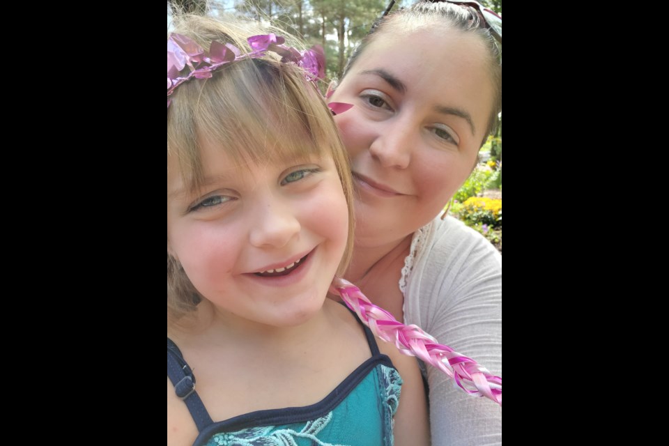 Chylene Chartier is pictured with her daughter Kiera Wheller, who went to junior and senior kindergarten at Burkevale and will start Grade 1 at the school next month.