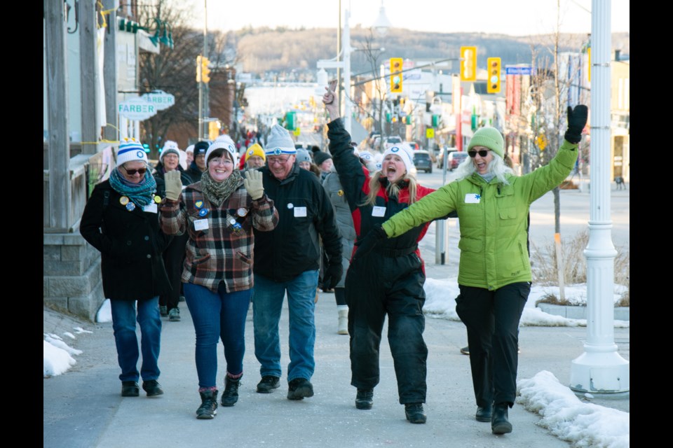  Locals have fun in the cold at this year’s Coldest Night of the Year walk through Midland.