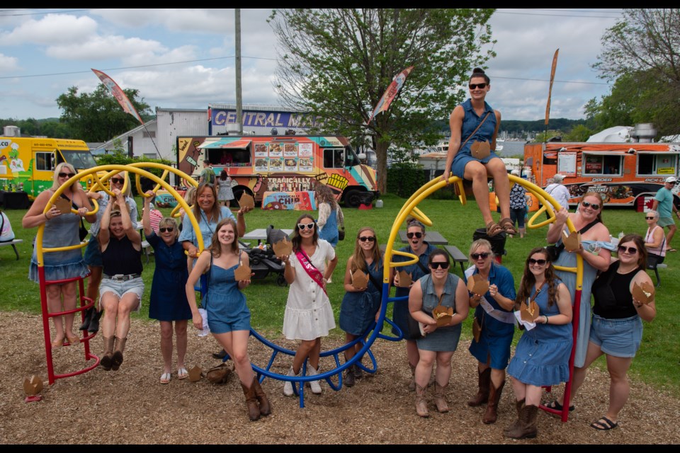 Bride-to-be Jessica Ryerse and her bridal party celebrated at Poutine Feast in Midland on Saturday.