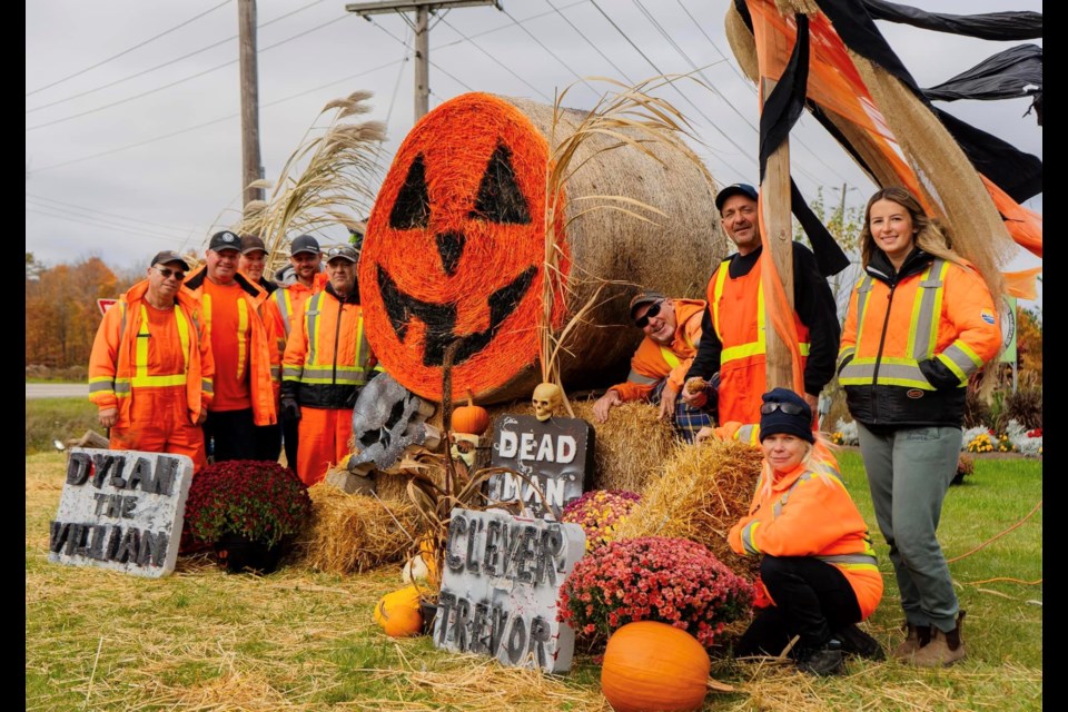 Midland's operations staff has created a fantastic Halloween display at the intersection of Highways 12 and 93.