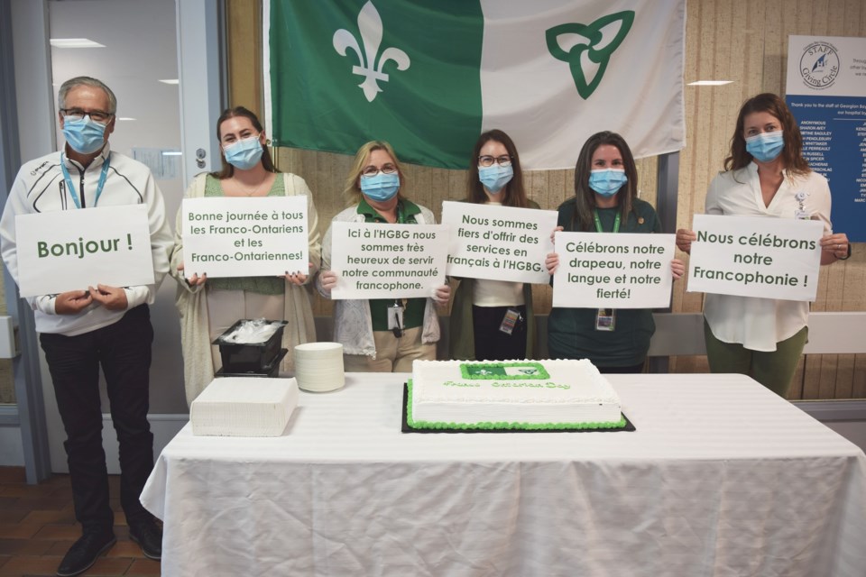 Each year Georgian Bay General Hospital (GBGH) celebrates Franco-Ontarian Day (Sept. 25) – a time to celebrate the unique francophone community GBGH serves. Across Ontario, there at more than 600,000 Franco-Ontarians, making up 4.9 per cent of the provincial population. This September, GBGH is celebrating its fourth anniversary as a partially designated French Language Services hospital. This means the hospital provides information externally in both languages, as well as offer French language service in several departments across the hospital.