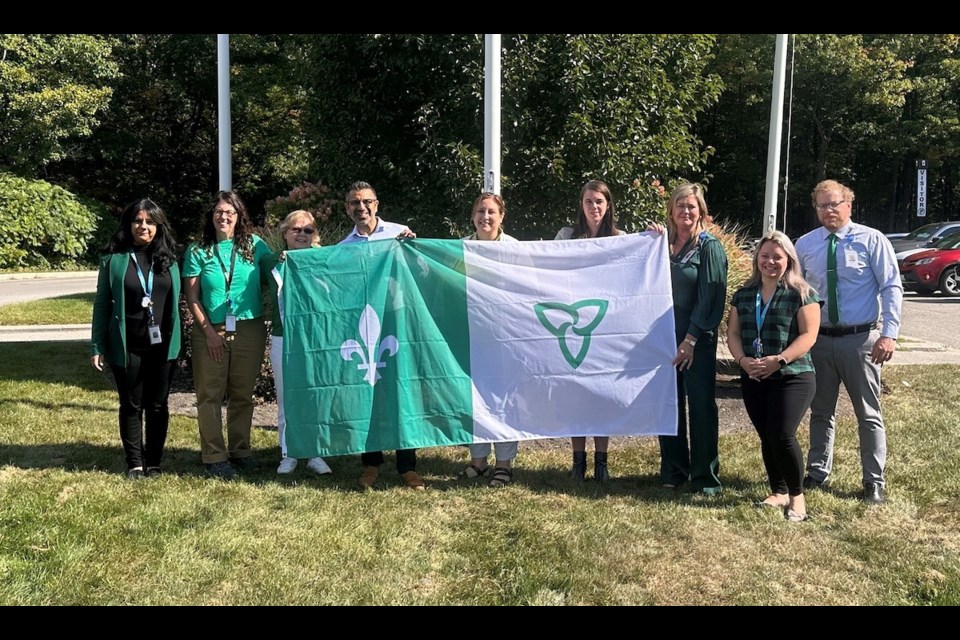 Each year on Sept. 25, Georgian Bay General Hospital (GBGH) recognizes Franco-Ontarian Day – a time to celebrate the unique francophone community the hospital is so proud to serve. To recognize the local Francophone community, GBGH team members proudly raised the Franco-Ontarian flag.