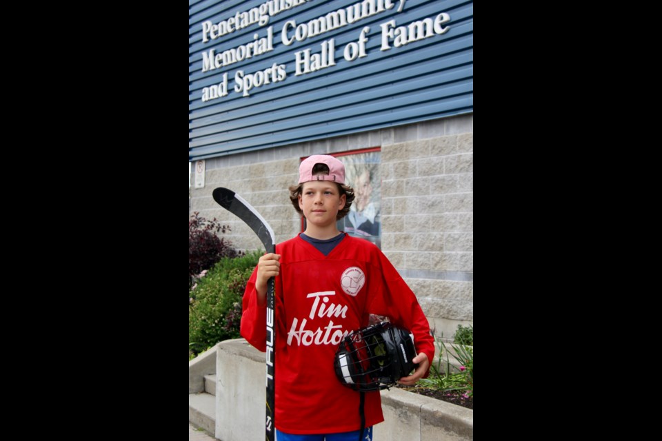 Keegan Smolin, 12, of Penetanguishene, will be playing in the provincial ball hockey championships for the third time.