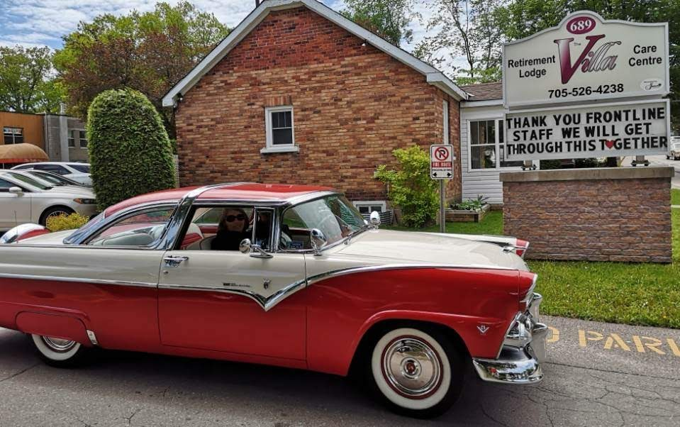 A member of the Wasaga Beach Cruisers visits Midland. Photo courtesy Villa Retirement Lodge.