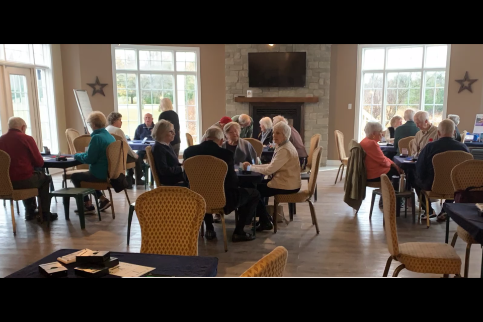 Bridge club members enjoy their new space at Brooklea.