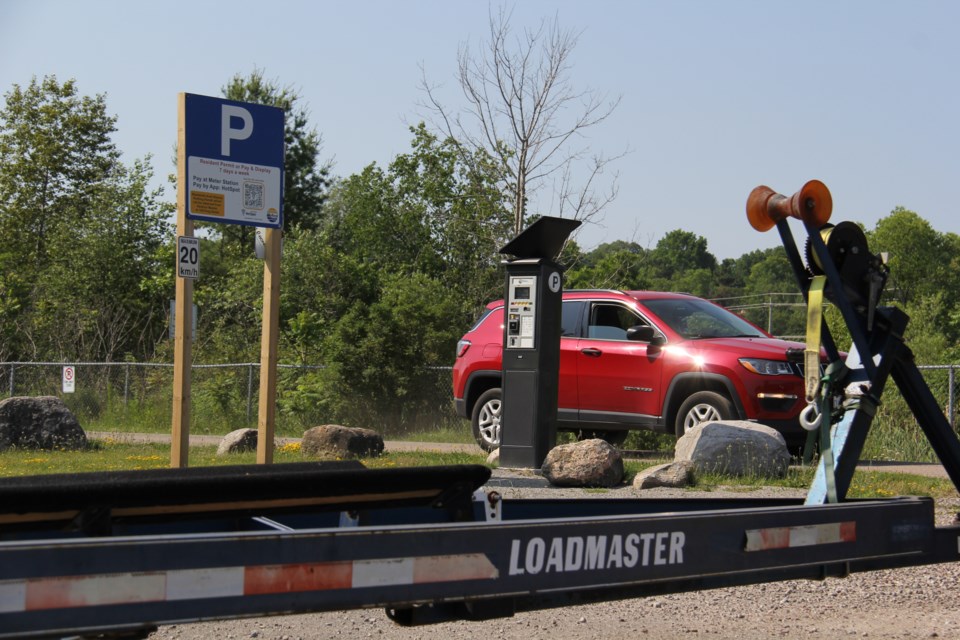 The public boat launch at the Pete Pettersen Park at 159 Marina Park Ave. collects launch fees through a pay machine. It costs $100 for a resident season pass.