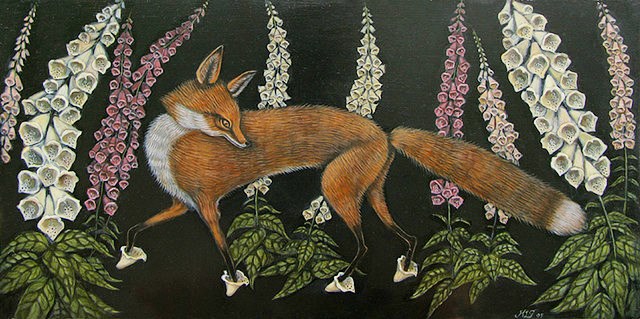 2024-06-12-fox-and-foxgloves