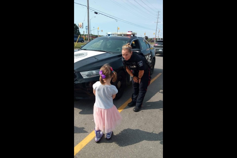 "The sweetest little girl who made my day" at Midland Police Service when she first started in 1992. 