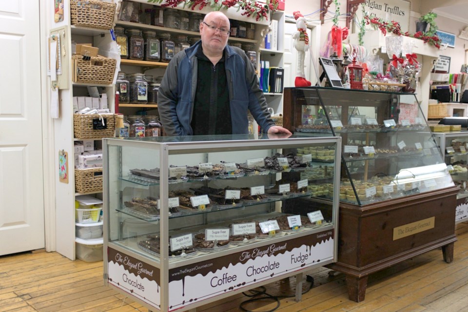 Glen Canning is pictured at The Elegant Gourmet.