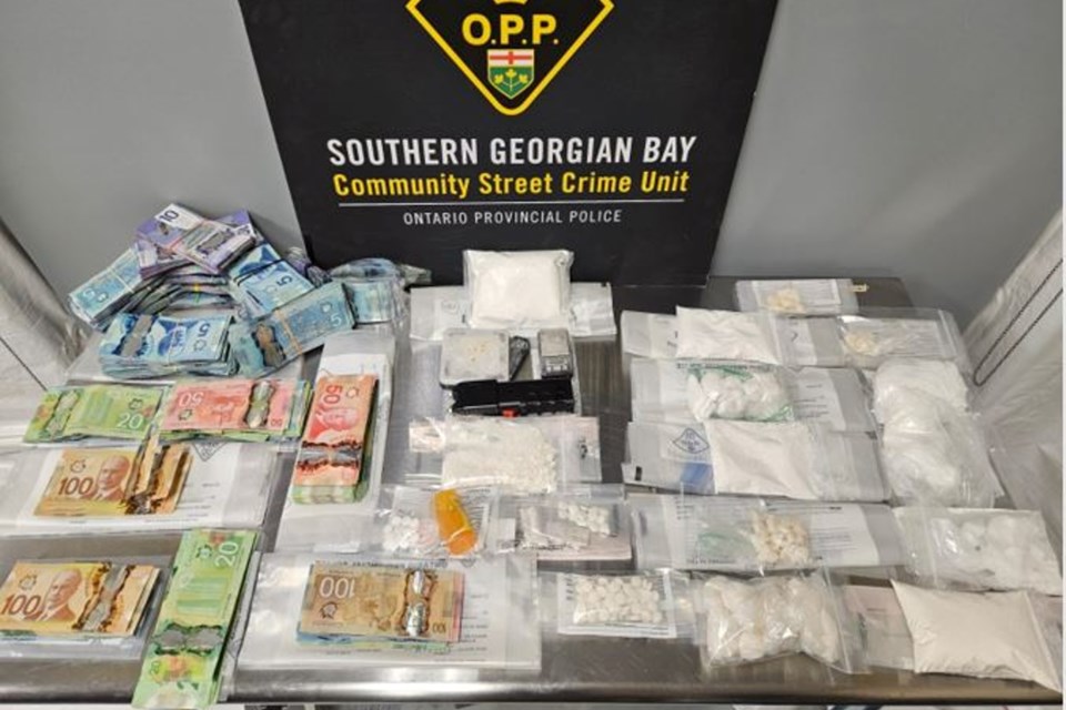 OPP officers seized a considerable quantity of a drugs, over $28,000 in cash, a 2024 Jeep Wrangler, a 2018 Mercedes C300, a conducted energy weapon (CEW) along with cell phones and other related drug paraphernalia during a Friday morning drug bust.