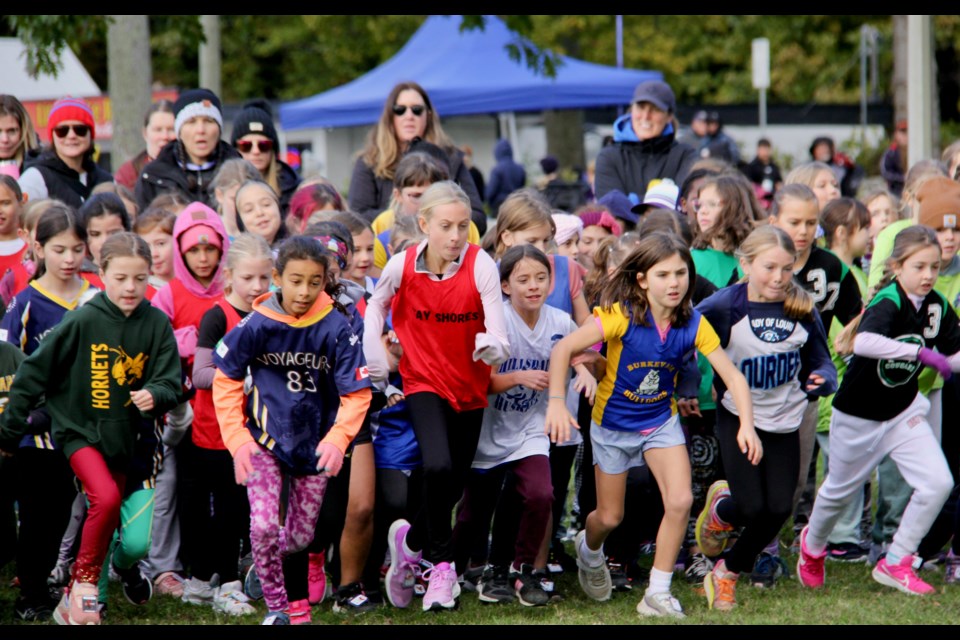 Runners from close to 20 elementary schools participated in Tuesday's races in Little Lake Park.