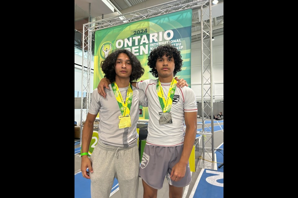 Keyden, left, and Merritt McCue won gold and silver medals at the Ontario Open in Whitby over the weekend.