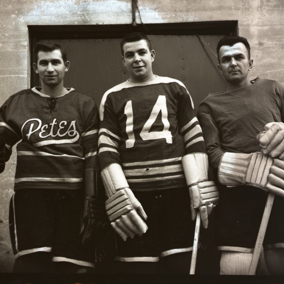 20250303-l-to-r-morley-spiker-pit-legault-and-harry-morrison-when-they-were-teammates-on-the-1953-54-midland-orphans