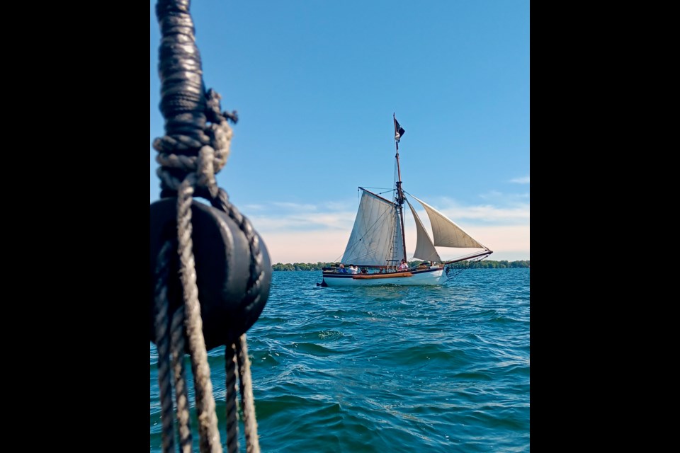 The HMS Badger, the flagship of The Ship's Company of Penetanguishene, is seen at the Orillia Pirate Party on Labour Day weekend.