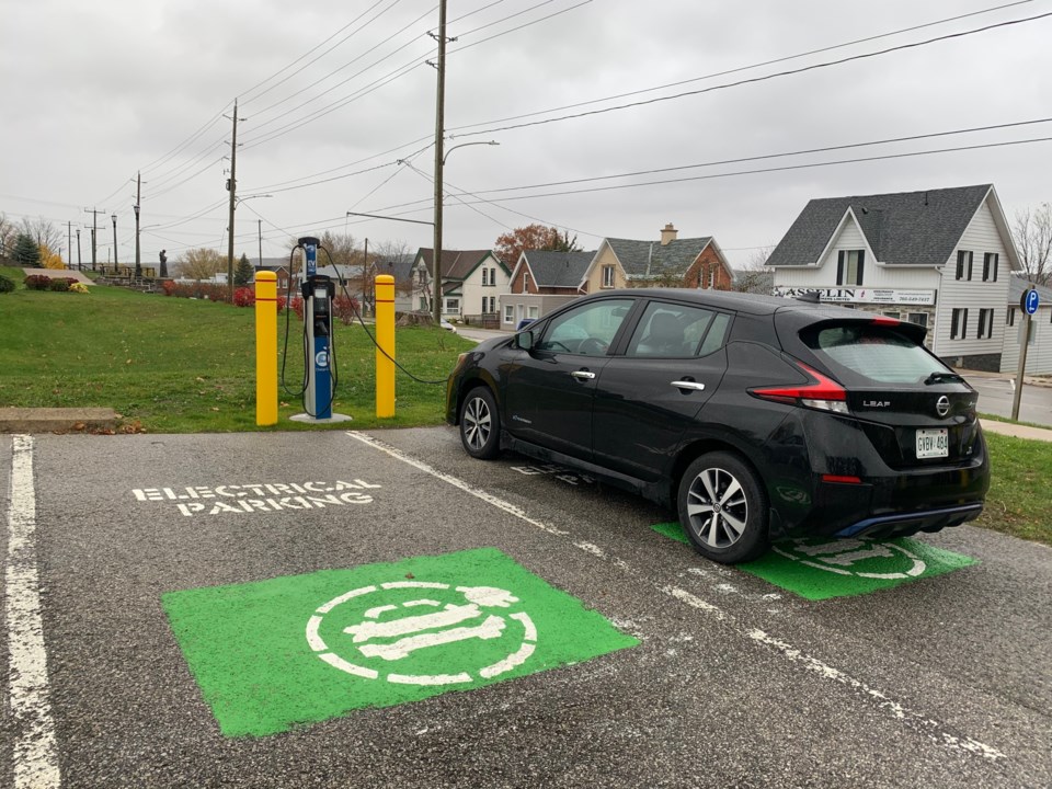 2020-10-30 Penetanguishene Charging Station Supplied