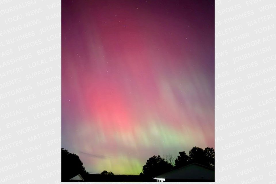 The Northern Lights in north Halton Oct. 10.