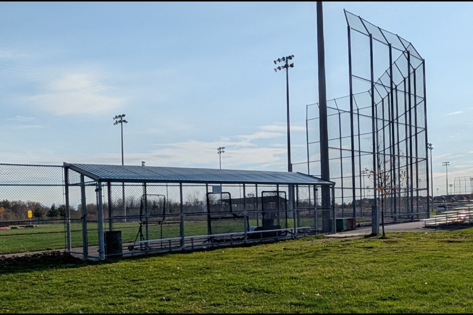 One of the ball diamonds at Milton Community Park.