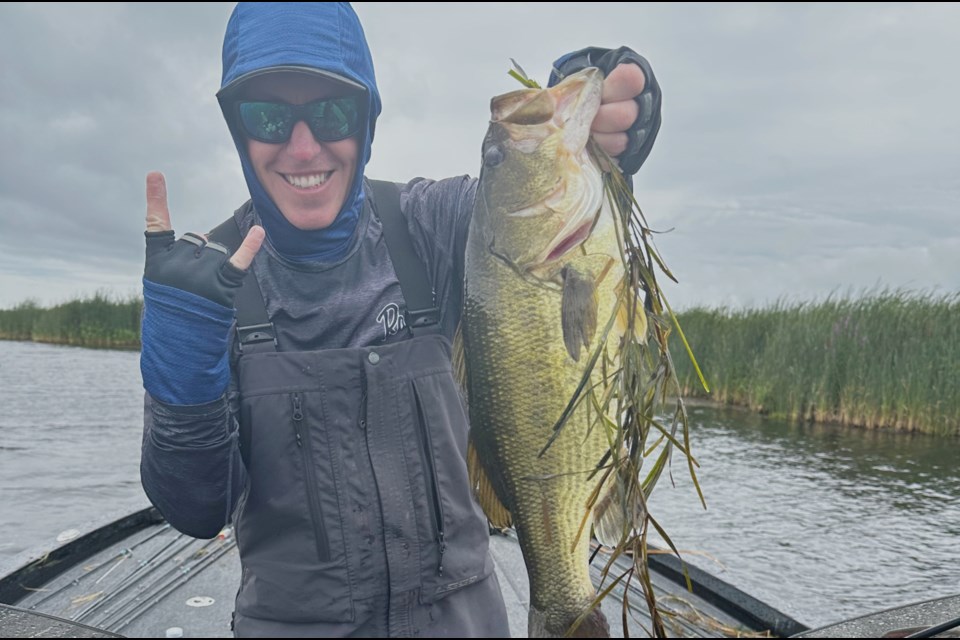 Travis Gerrits has taken to competitive fishing with great enthusiasm.