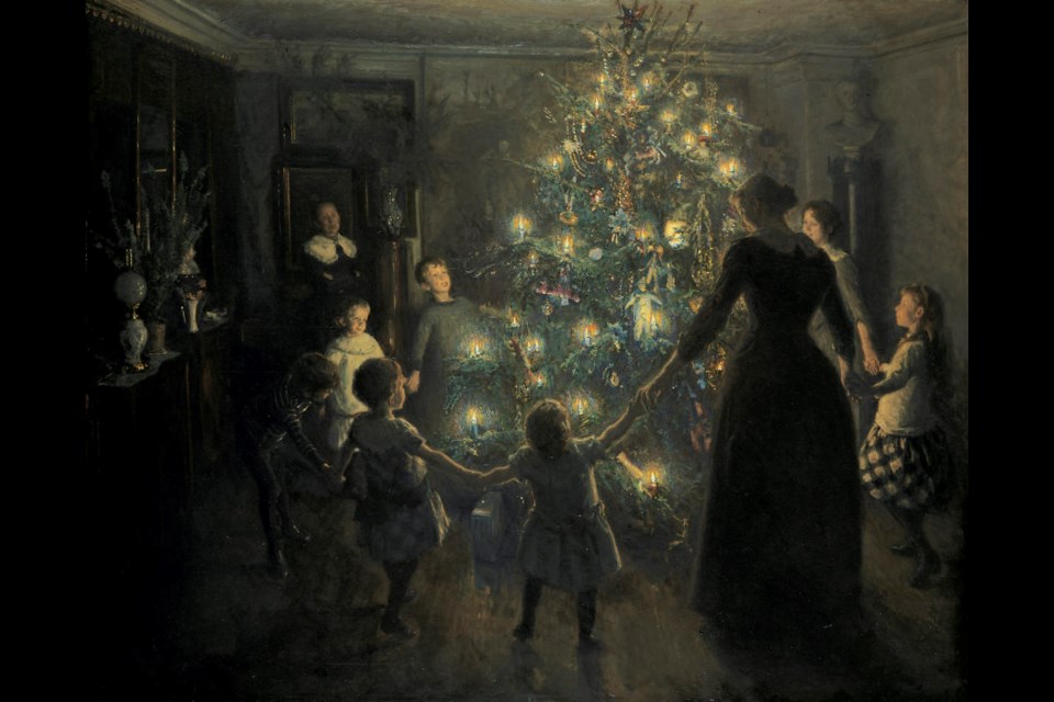 The Christmas tree tradition is said to have originated around 400 years ago in 16th Century Germany.