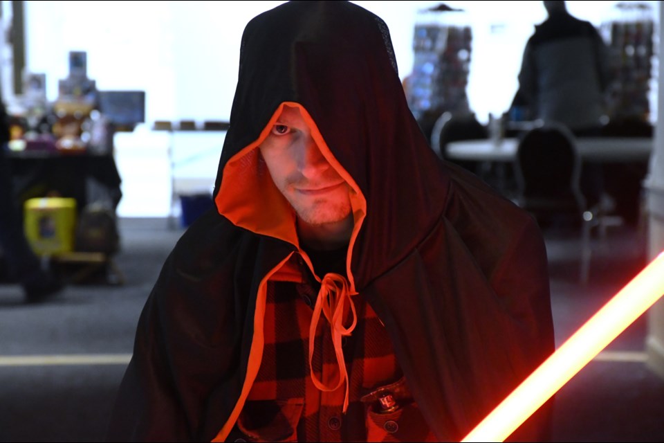 A Sith lord was spotted with lightsaber at the ready during GAX 2025 on Feb. 8.