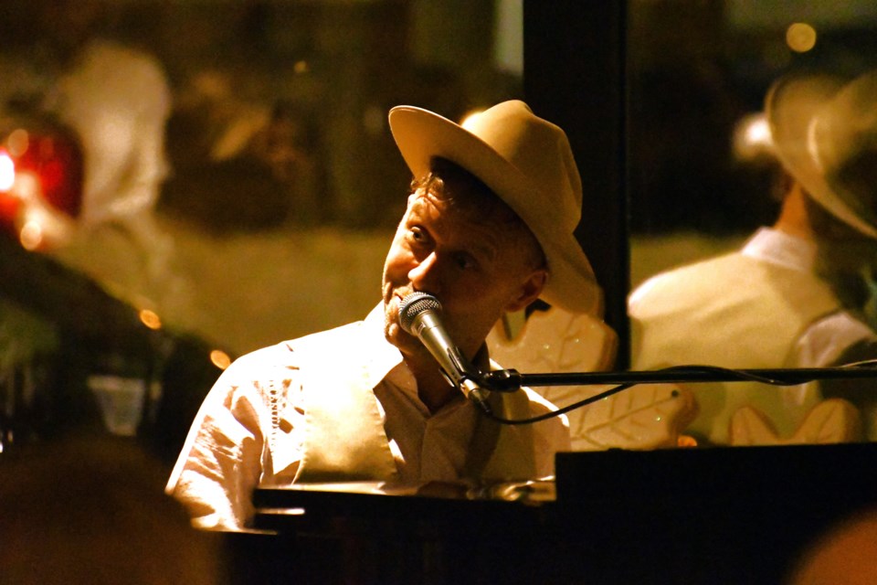 Jeffery Straker performs live in the front lobby at the Moose Jaw Centre for Arts and Culture during its 20-year milestone event on Nov. 30.