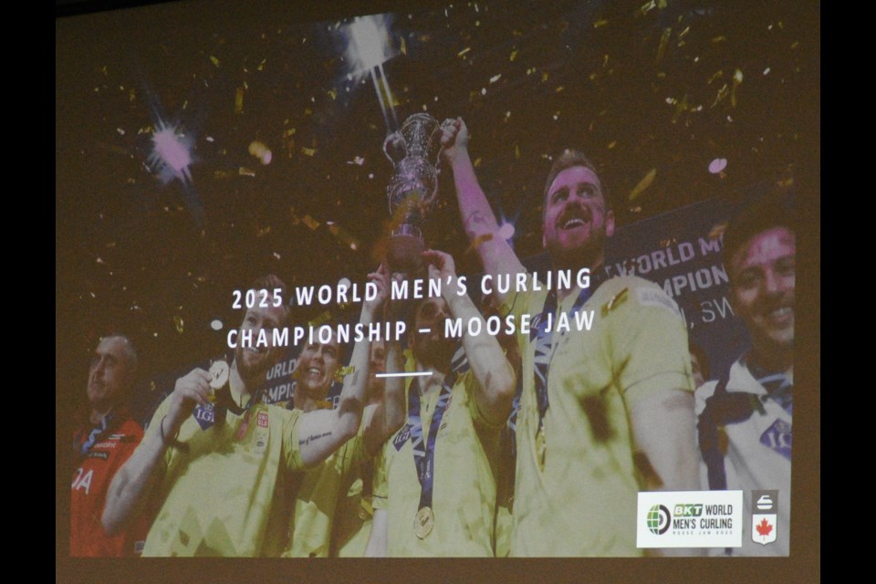 An image from a video promoting the 2025 BKT Tires World Men’s Curling Championship. Photo by Jason G. Antonio